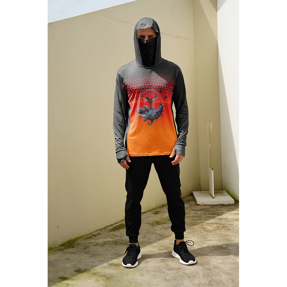 Summer Clothing Essentials - Angelhemden für Männer Sonnenschutz-Hoodie mit Maske
