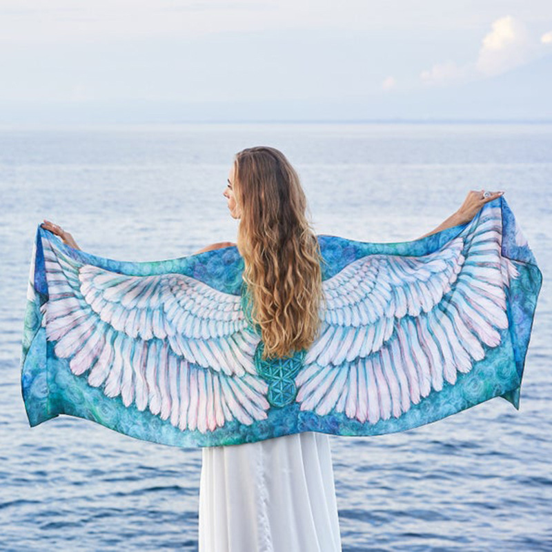 Summer Clothing Young Women - Boho Feder Flügel bikini Abdeckung-ups Urlaub