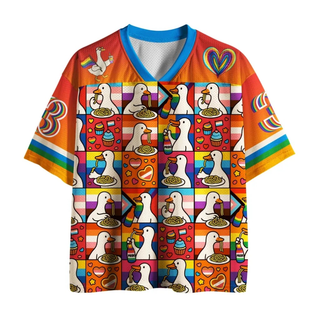 Summer Duck Clothing - Fun Duck 3D-gedrucktes Herren-T-Shirt mit V-Ausschnitt