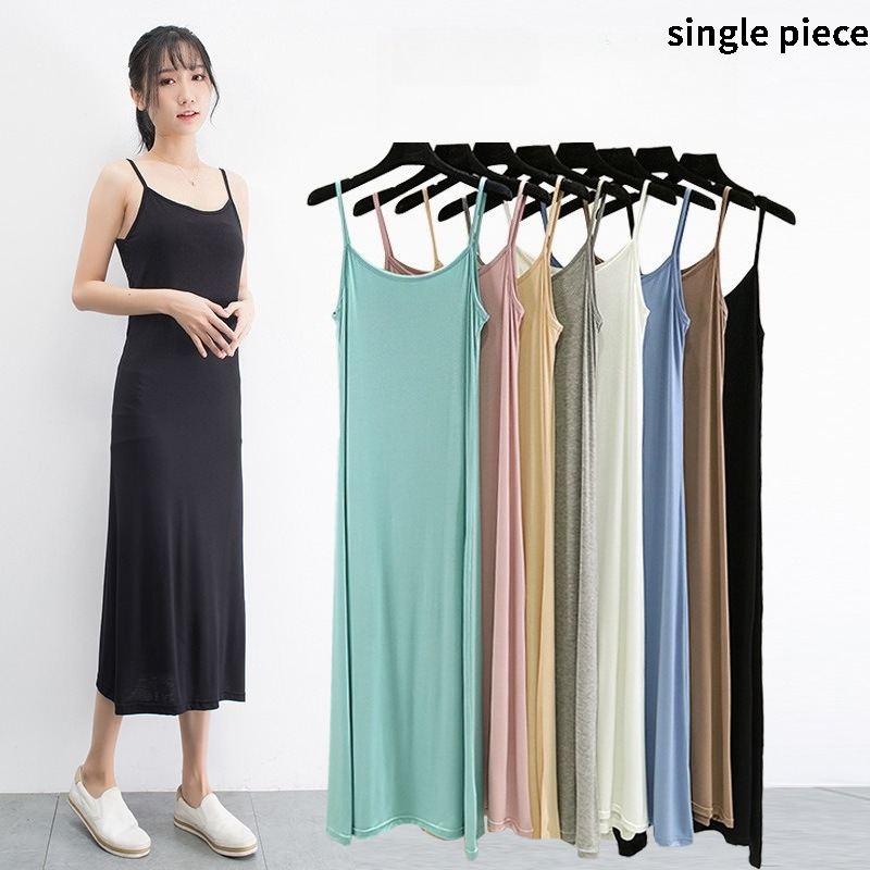 Summer Clothing Offers - Modales Camisole-Kleid für Damen, Sommerkleidung, Anti-Durchsichtiges