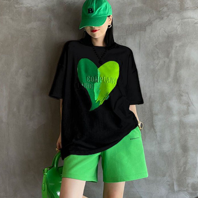 Modische O-Ausschnitt Kurzarm- – Summer Clothing Young Women Bewertung und Preis