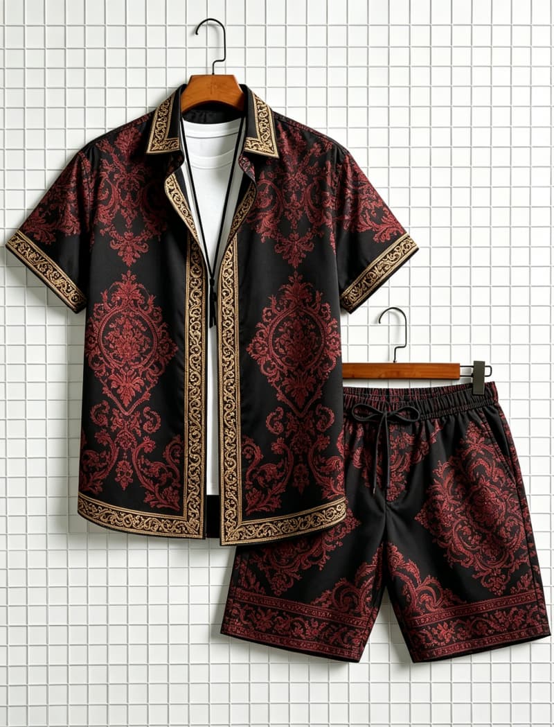 Herren-Set mit ethnisch bedruc – Summer Clothing Essentials Bewertung und Preis