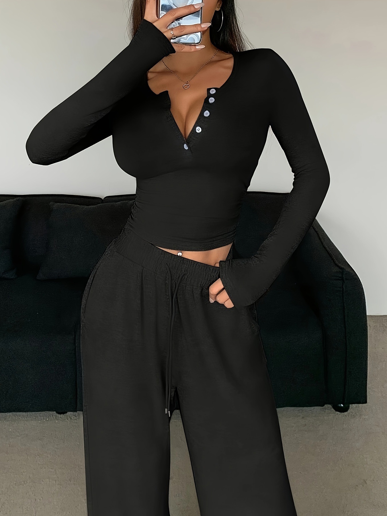 Einfarbig Hose Sets Herbst Win – Summer Clothing Bundle Bewertung und Preis