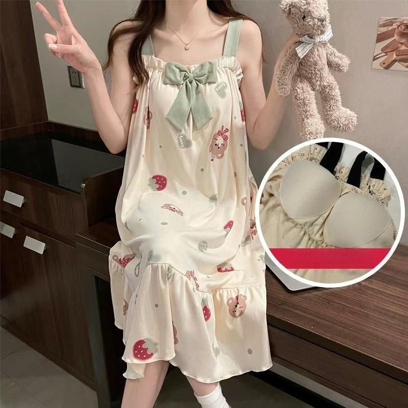 Süßes Prinzessinnen-Nachthemd  – Summer Clothing Young Women Bewertung und Preis