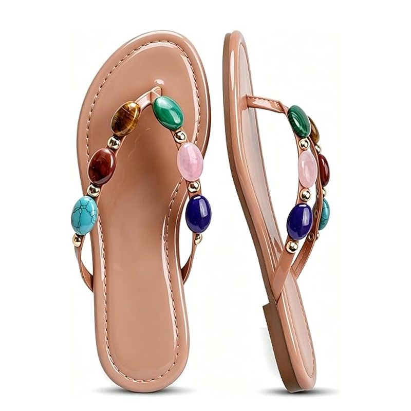 2026 Damen Sommer Sandalen mit – Flip Flop Jeweled Bewertung und Preis