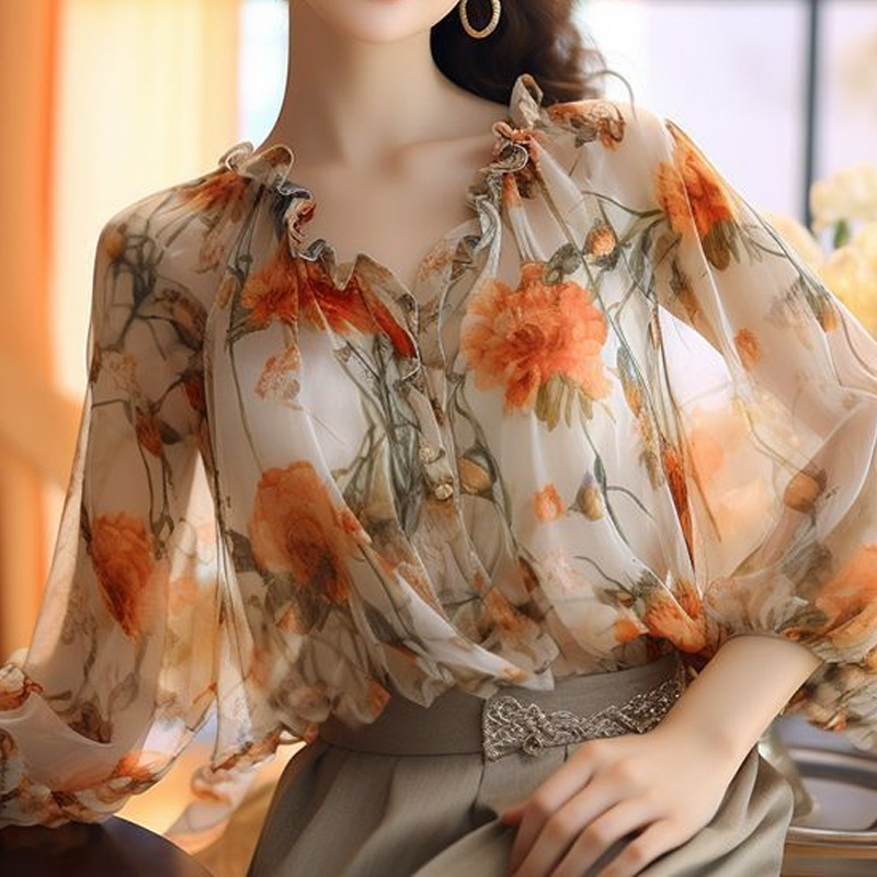 2024 Floral Tops Süße Damen Dr – Summer Clothing Young Women Bewertung und Preis